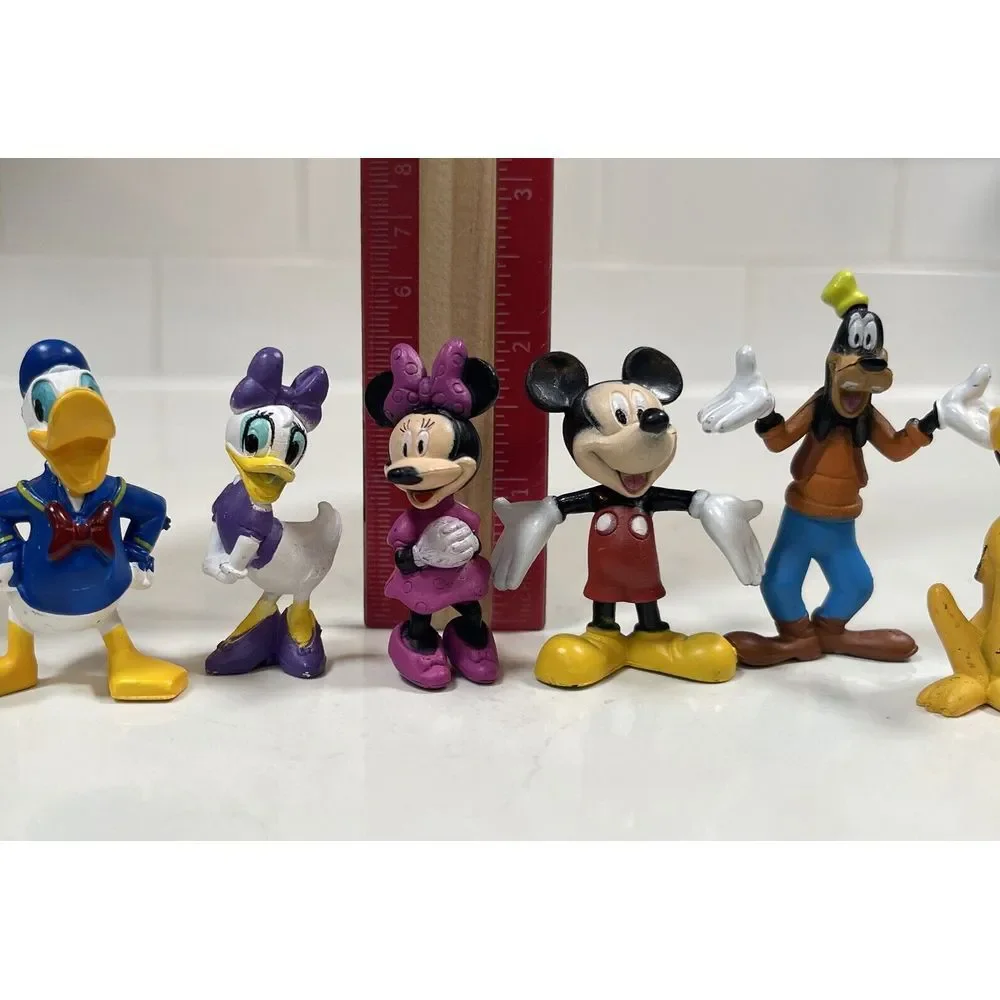 Disney Figures Mickey Minnie‎ Donald Daisy Pluto Toy Cake Topper Lot Collectible